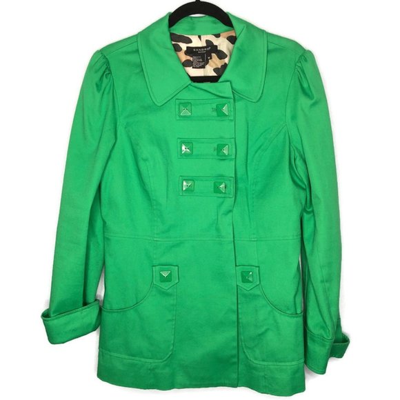 Sandro Jackets & Blazers - Sandro Sportswear Green Double Button Jacket
